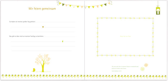 Eintragalbum - Meine Taufe (weiss)