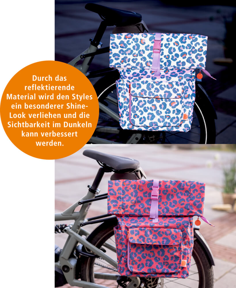 Fahrradrucksack Leo bunt - shine bright