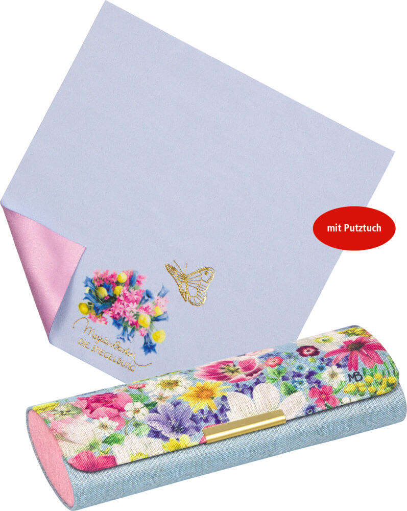 Brillenetui m. Putztuch GartenLiebe - M. Bastin