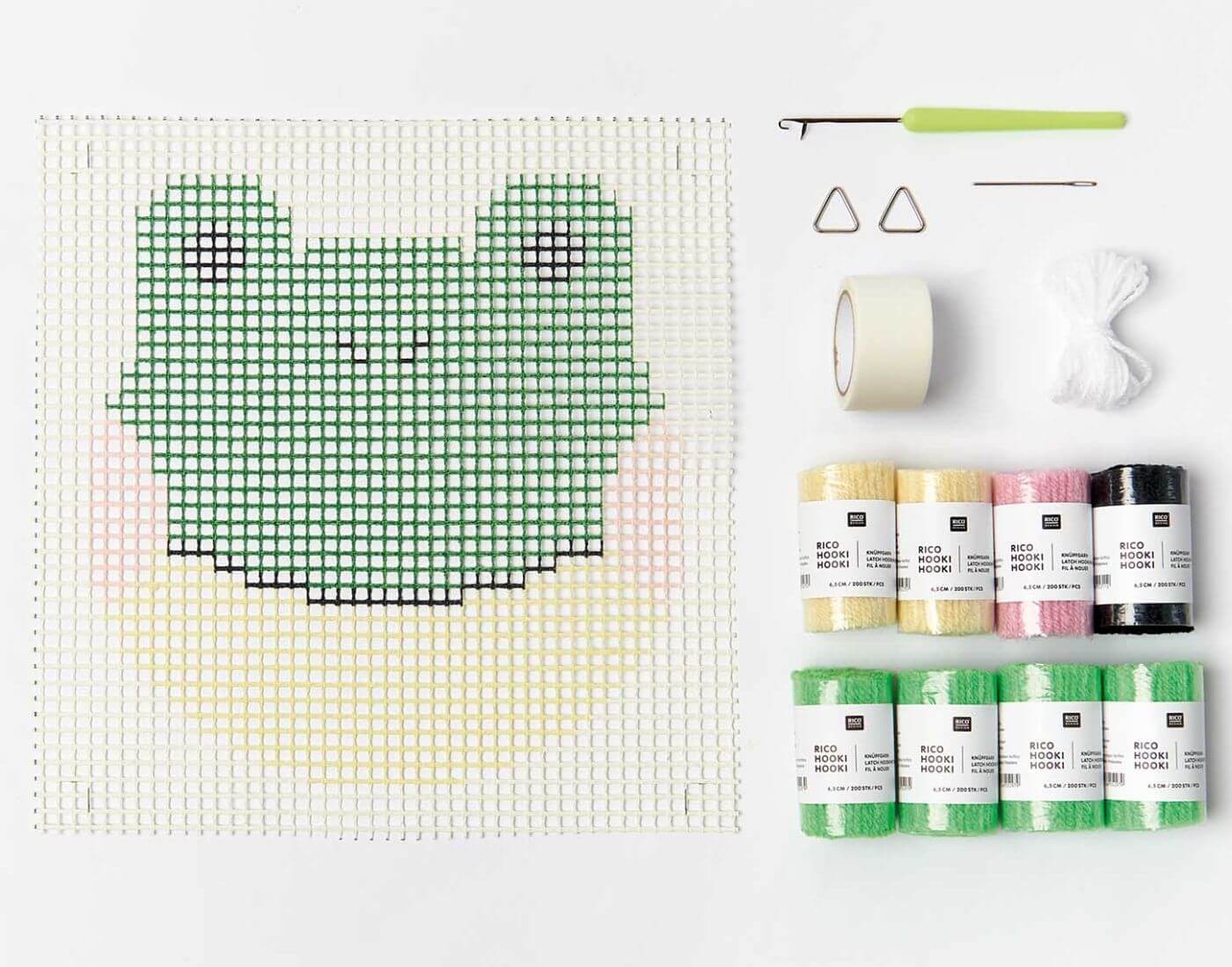 Rico Hooki Hooki Knüpfset Wandbehang Frosch