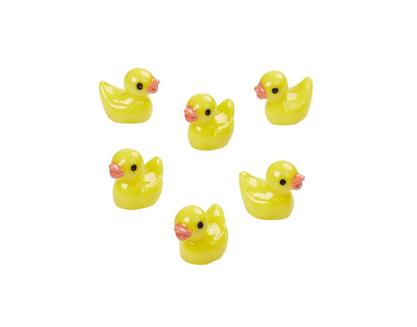 hobbyfun-badeente-wichtel-1 Miniatur Badeenten, 6 Stück - Wichtel- und Puppenstube