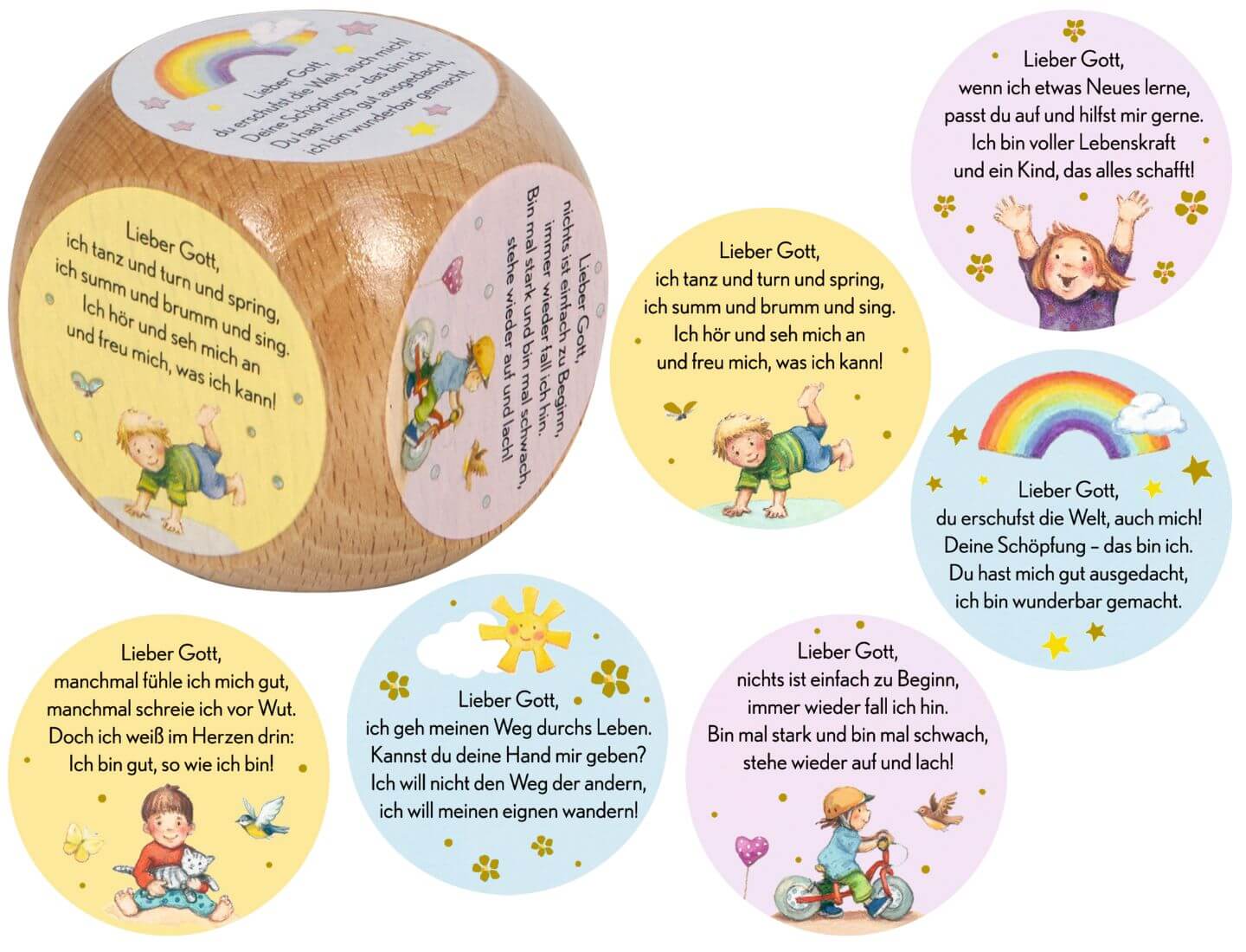 Gebetswürfel – Gott hat dich lieb, so wie du bist! (Kleiner Himmelsbote)