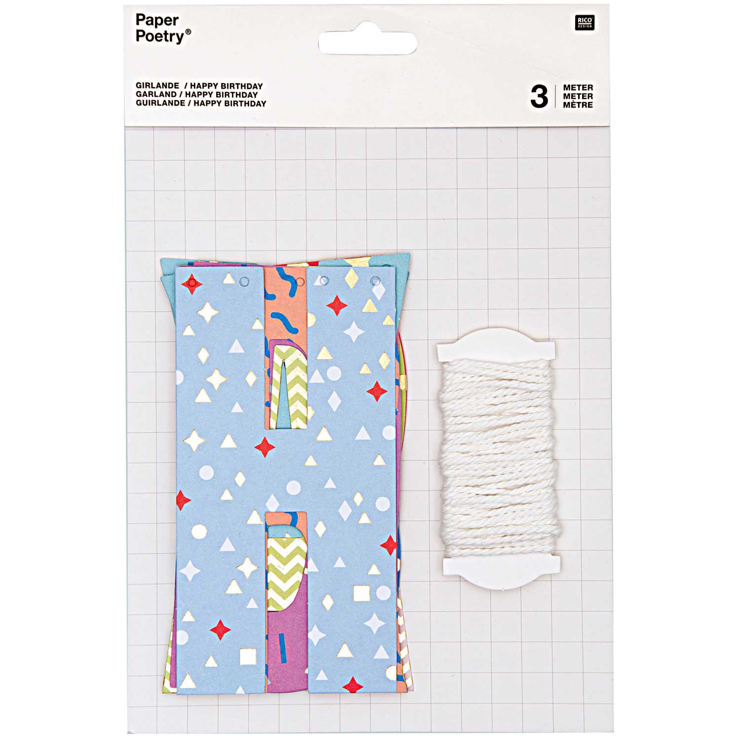 PAPER POETRY GIRLANDE HAPPY BIRTHDAY