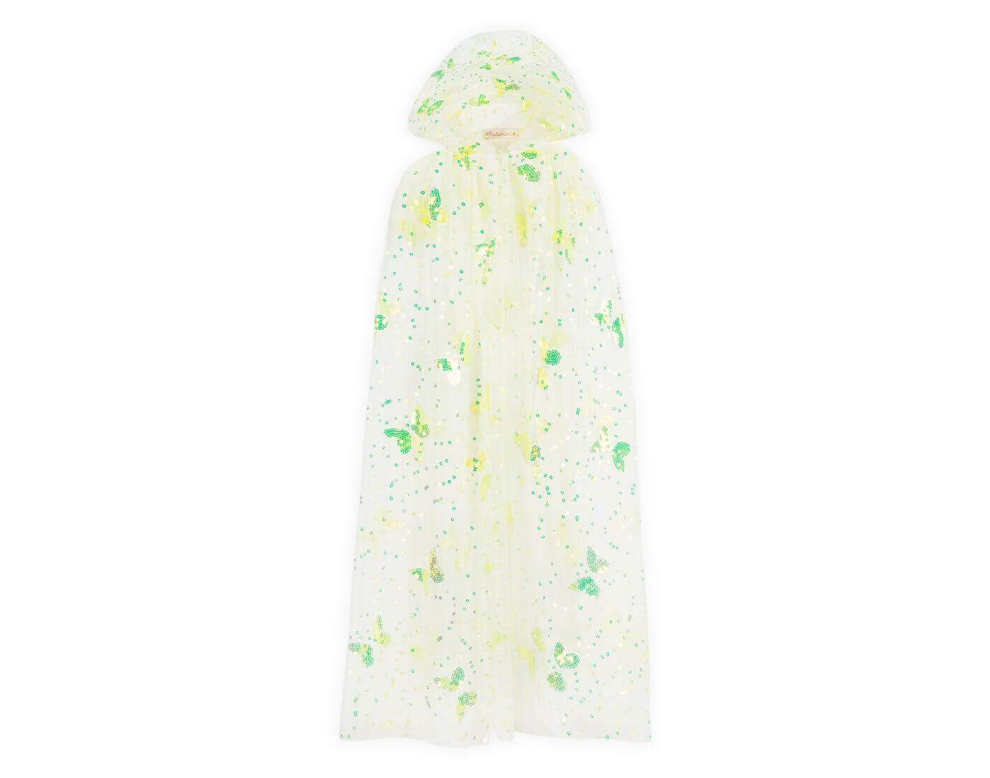 ratatam-cape-schmetterling-1-1 Cape Schmetterling - mit Pailletten bestickter Umhang - Fluogelb