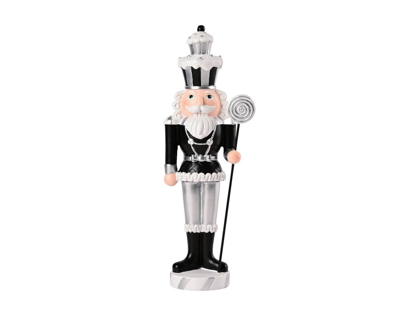 Noce, Nussknacker, H33,5cm, schwarz/silber
