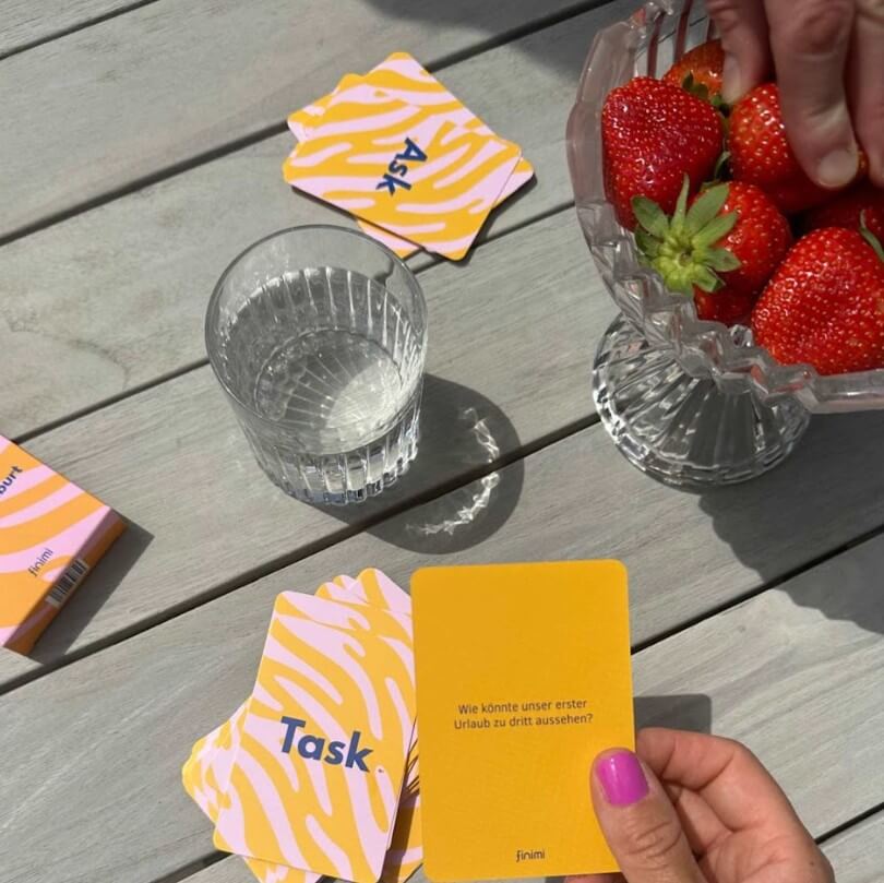 Ask & Task Kartenset zur Geburt