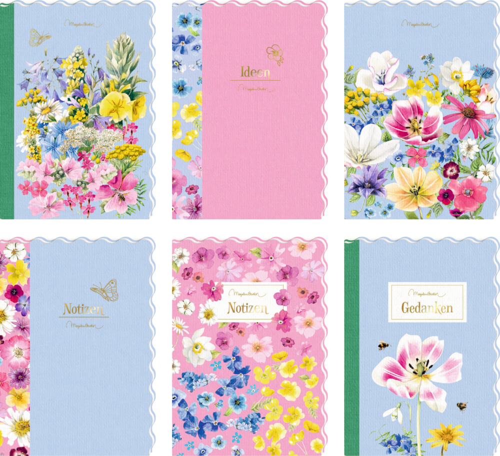 Notizhefte DIN A5: GartenLiebe - M. Bastin (einzeln)