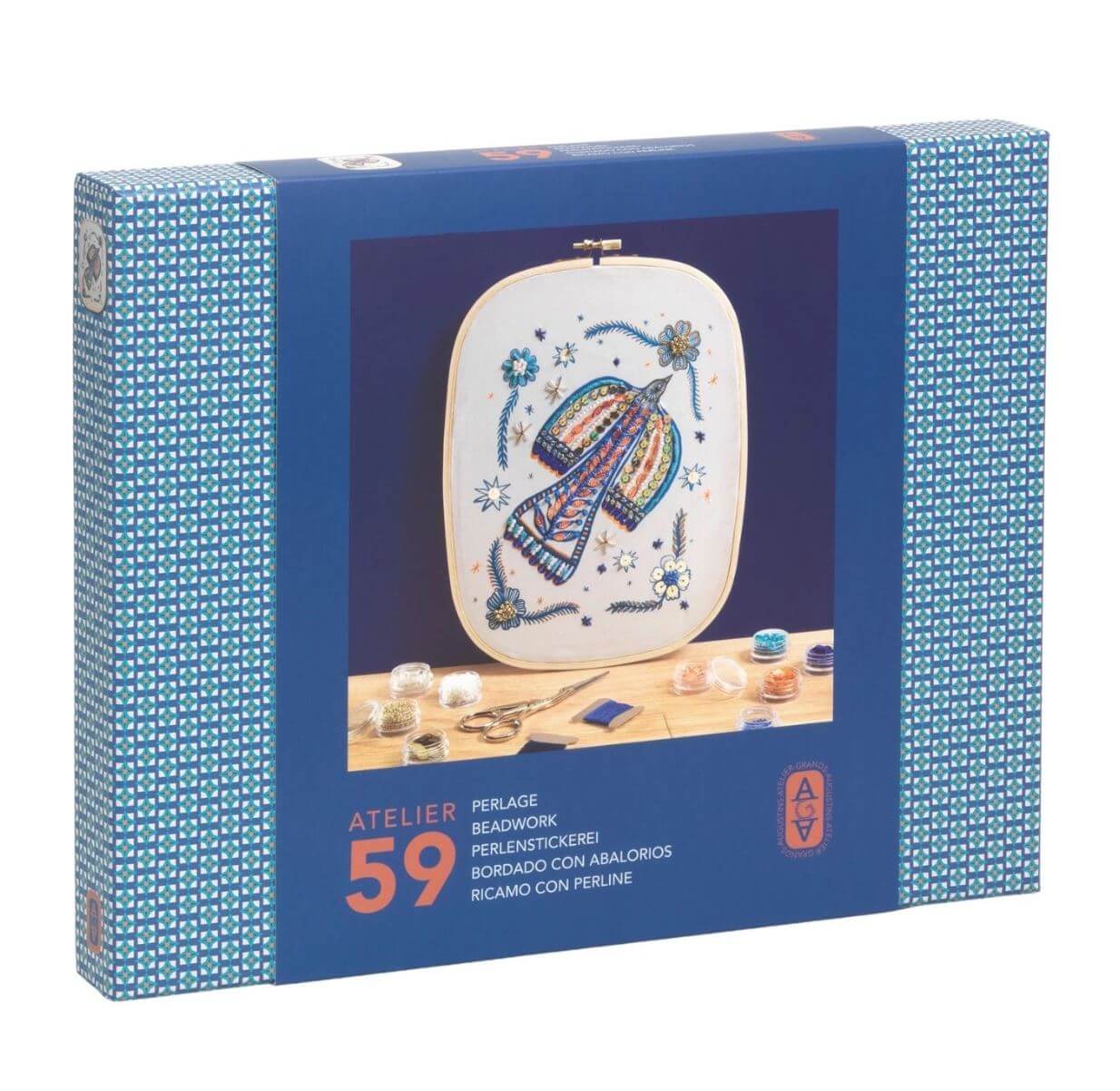 Atelier 59 - Perlenstickerei Vogel