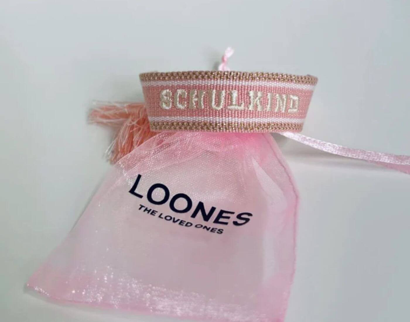 Gewebtes Armband SCHULKIND | marshmallow-rosé