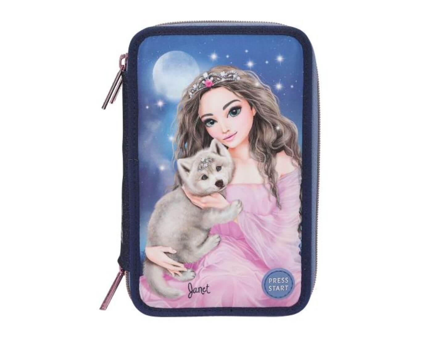 depesche-federtasche-wolf-2 TOPModel 3 Fach Federtasche LED WOLF