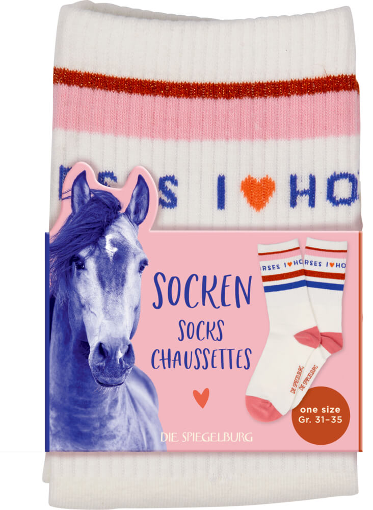 Socken College, one size (Gr. 31-35) I LOVE HORSES