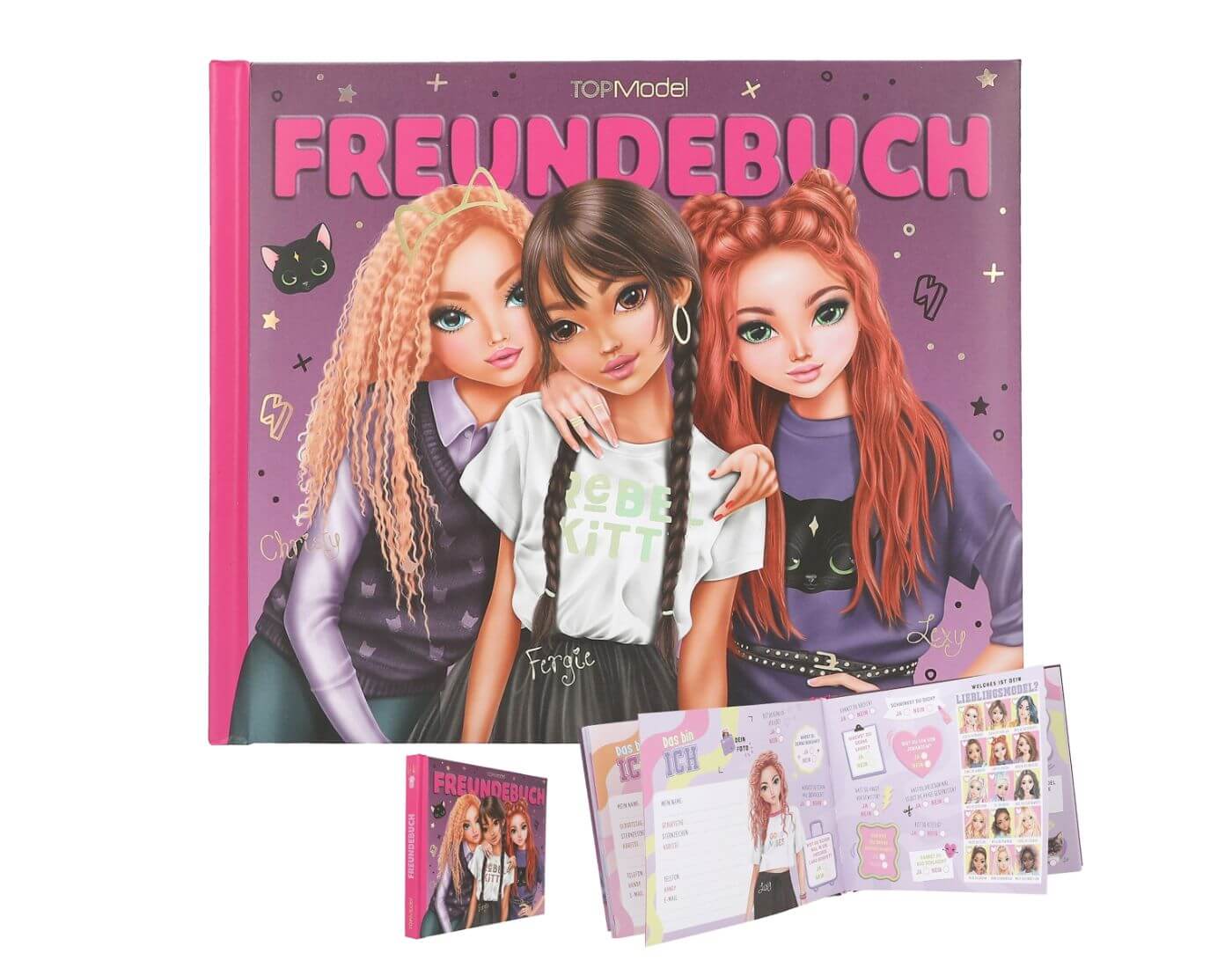 TOPModel Freundebuch Motiv 2 REBEL KITTY