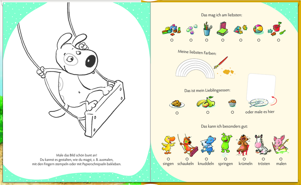 Freundebuch: Die Lieben Sieben - Meine Kindergartenfreunde