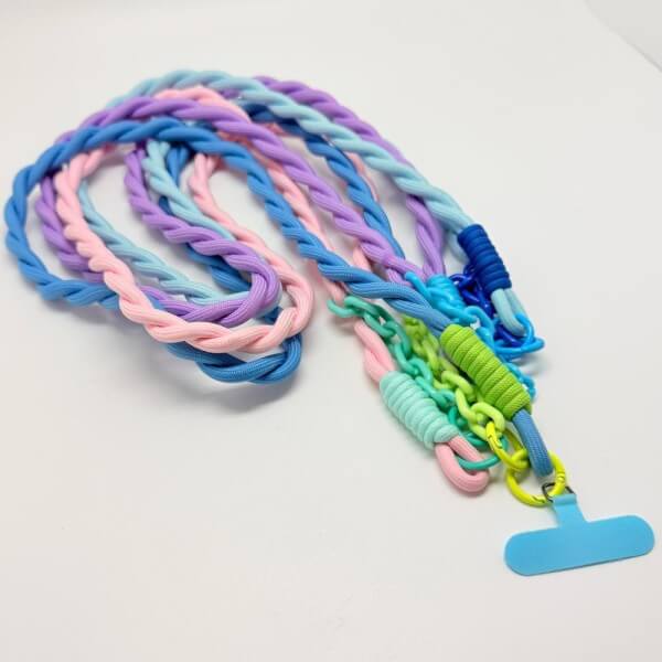 Schultergurt/ Handyband Pastel Rope Twist (einzeln)