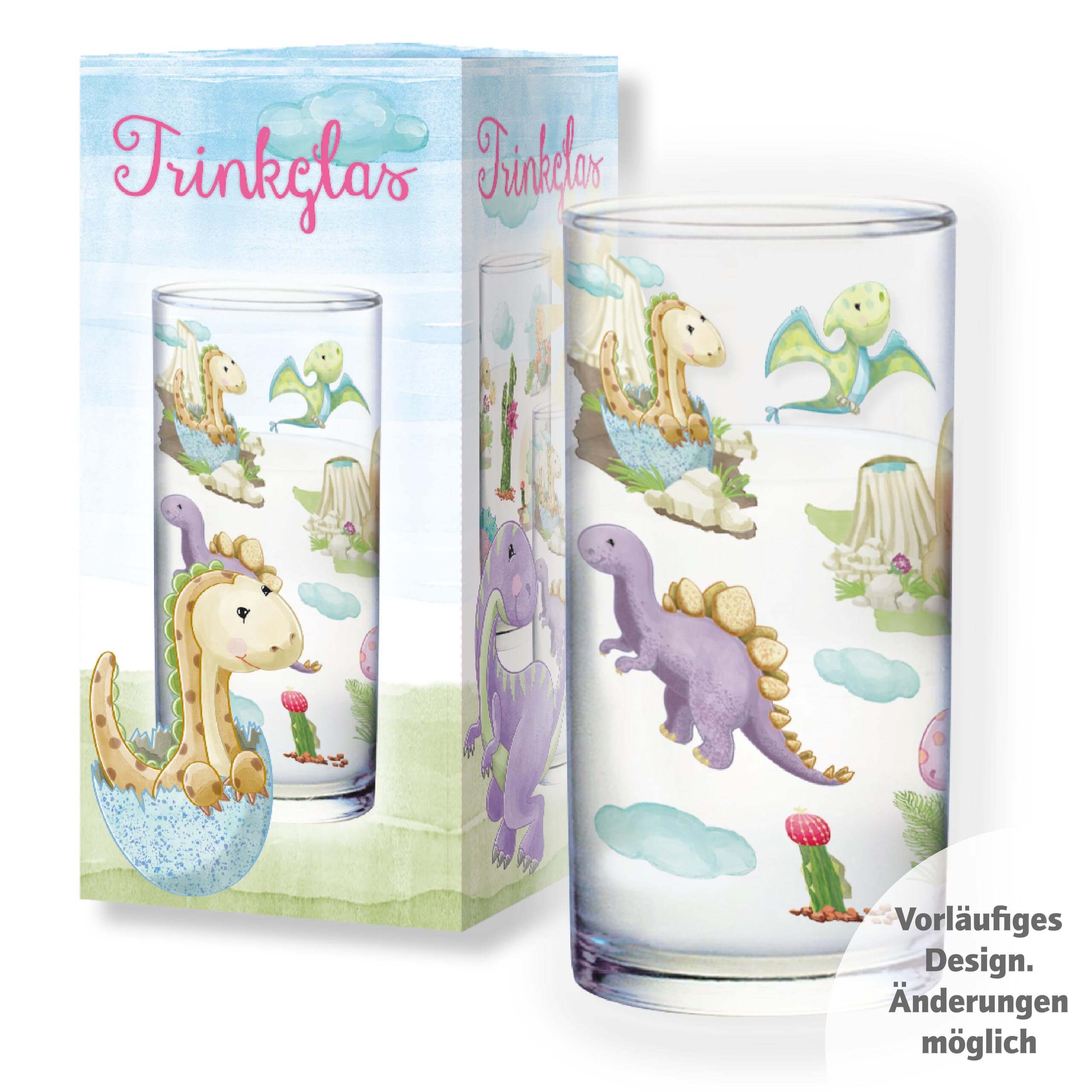 Trinkglas, Süße Dinos