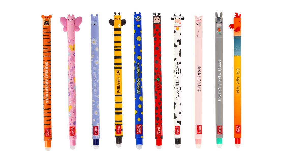 Legami Bundle - Set mit 10 löschbaren Gelstiften (inkl. Ladybug)