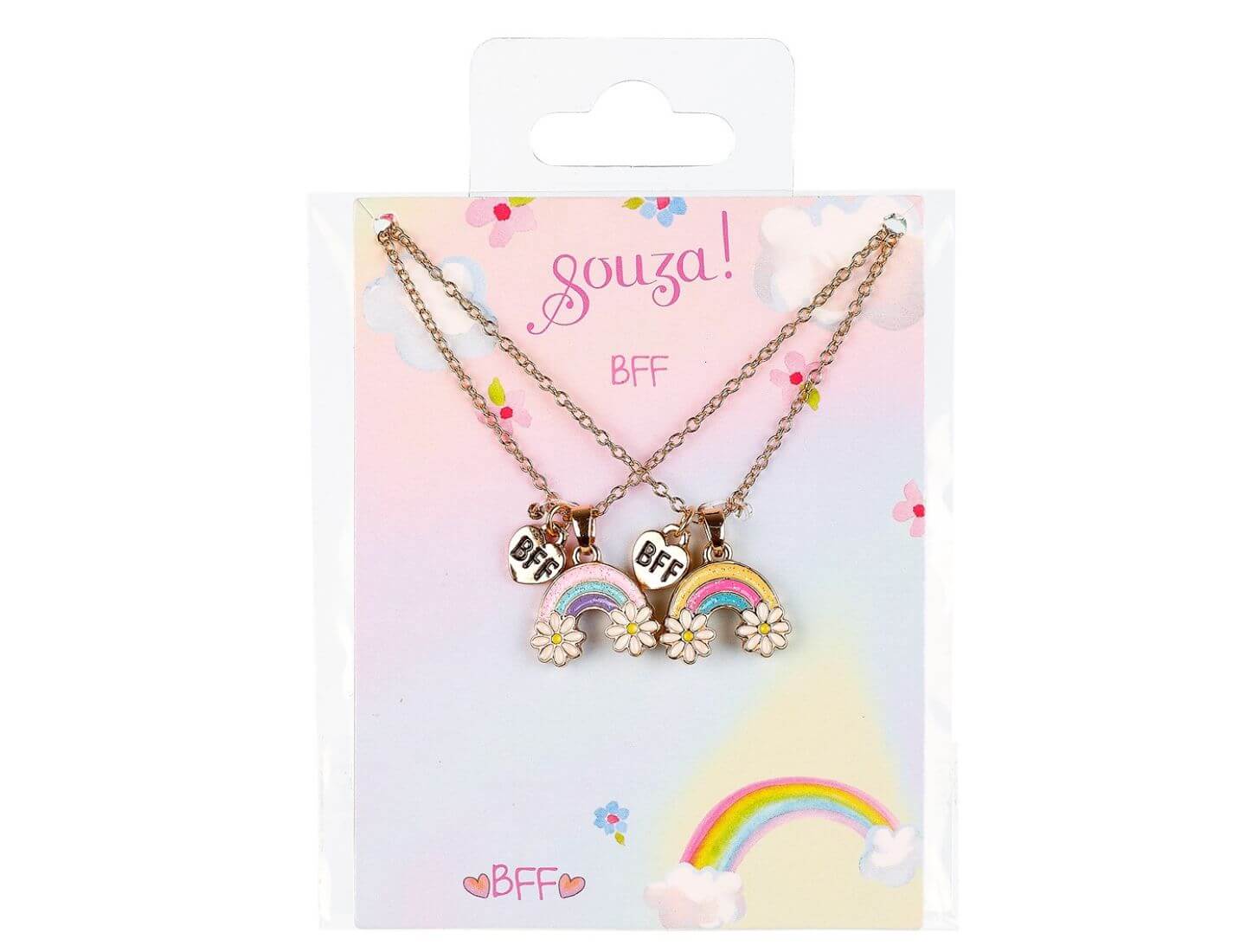 Geschenkset BFF Regenbogen (2 Ketten)