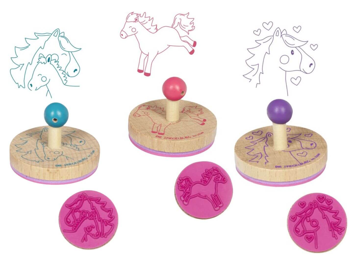 Holzstempel - Mein kleiner Ponyhof (einzeln)