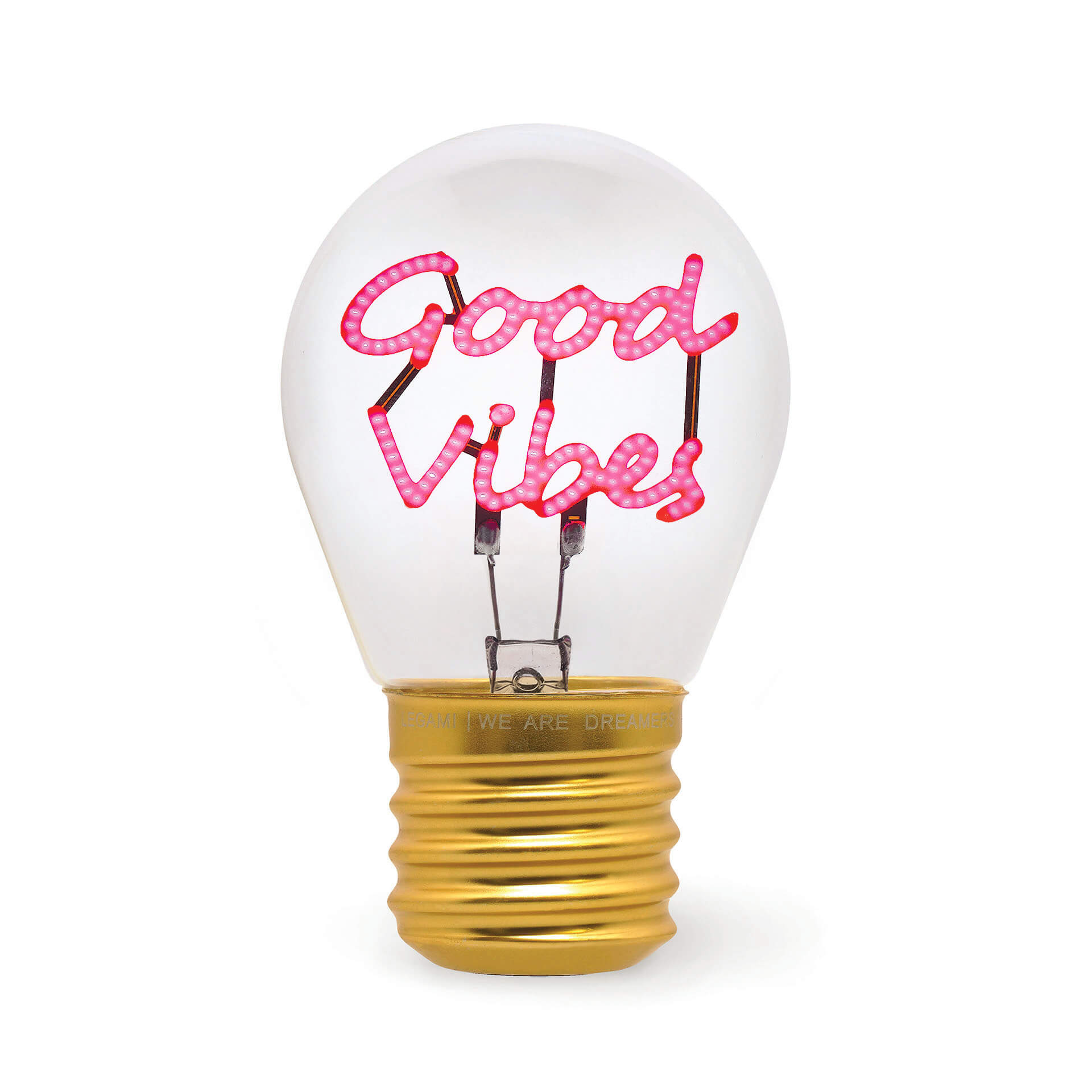 Tischlampe in Glühbirnenform - Good vibes