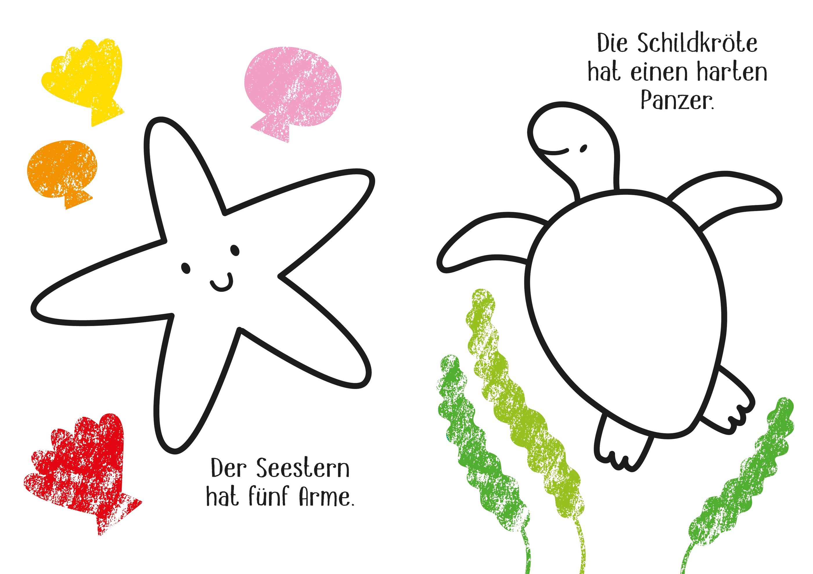 Kleine Kreativ-Werkstatt - Ganz einfach ausmalen: Im Meer