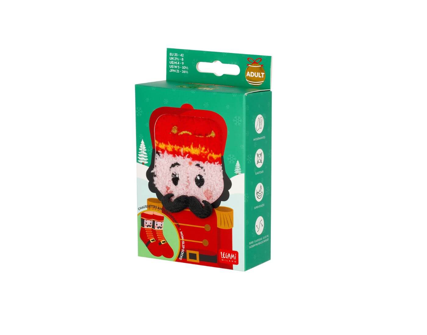 Rutschfeste Socken - Nussknacker- Größe 35-42