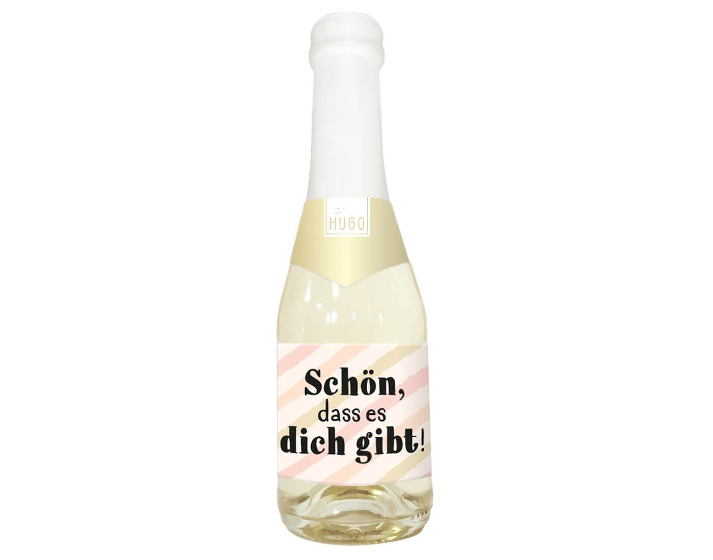 grafik-hugo-schoen-1 Hugo-Flasche 0,2l Schön, dass es dich gibt!