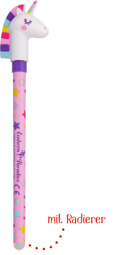 Radierbarer Gelstift - Einhorn-Paradies