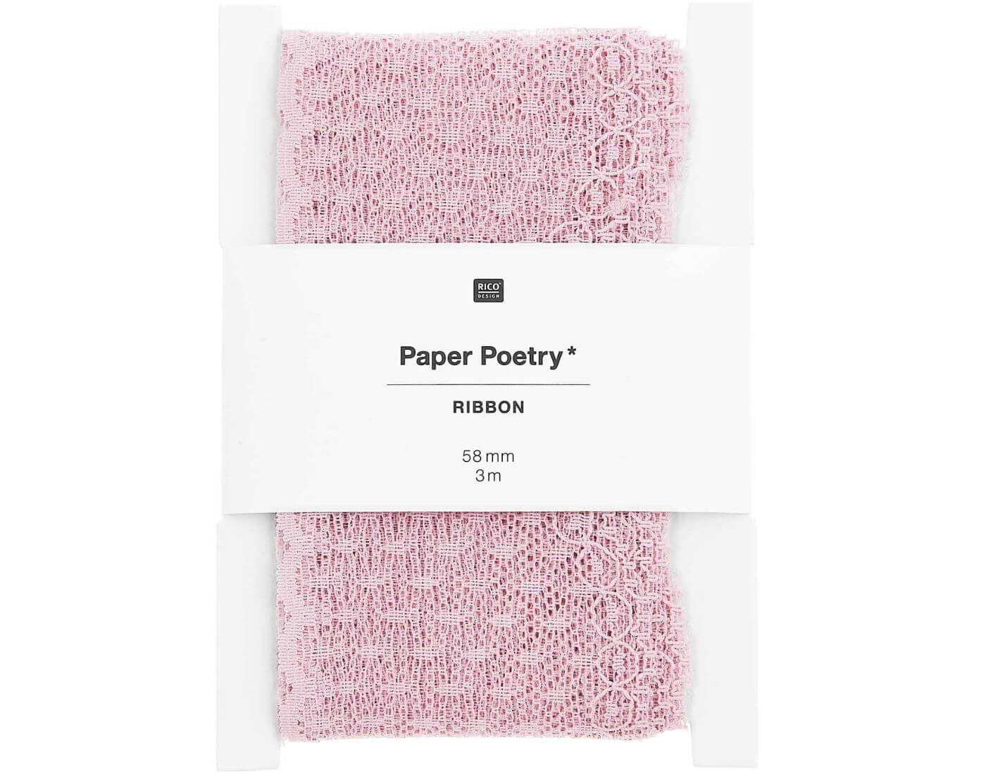 Paper Poetry Spitzenband Pünktchen, rosa