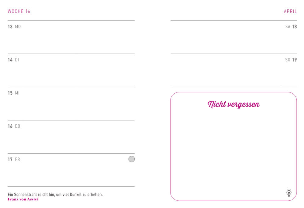 Kleiner Wochenkalender: Mein Jahr 2026 Mosaik (All about pink) Kleiner Wochenkalender: Mein Jahr 2026 Mosaik (All about pink)
