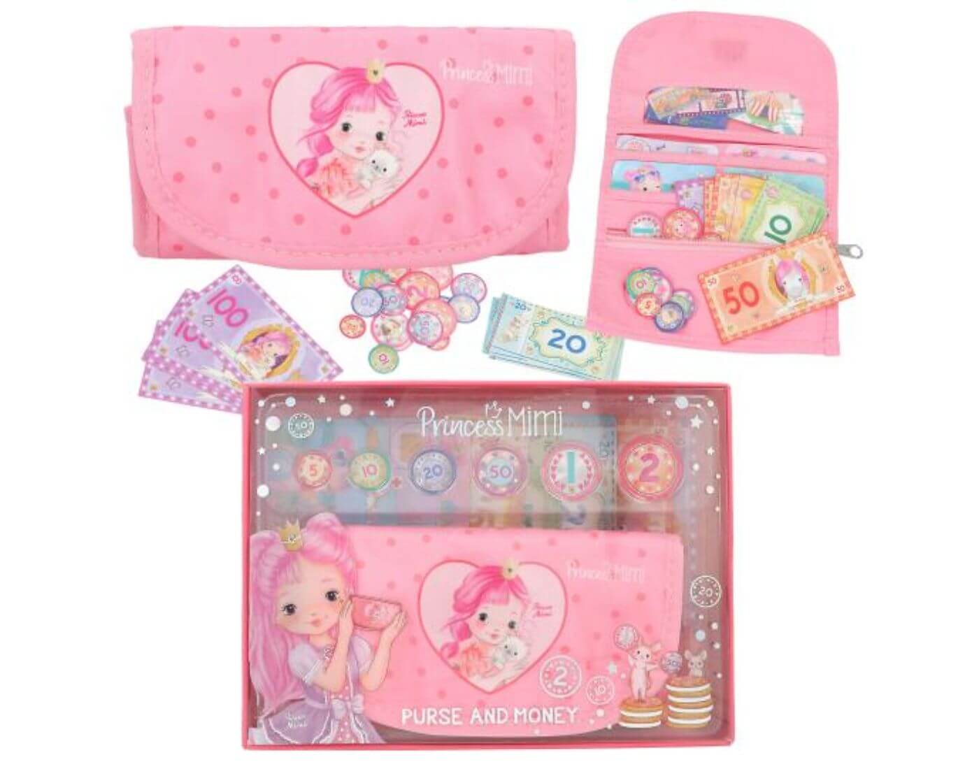 Princess Mimi Portemonnaie mit Spielgeld Set