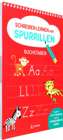 Schreiben lernen mit Spurrillen - Buchstaben