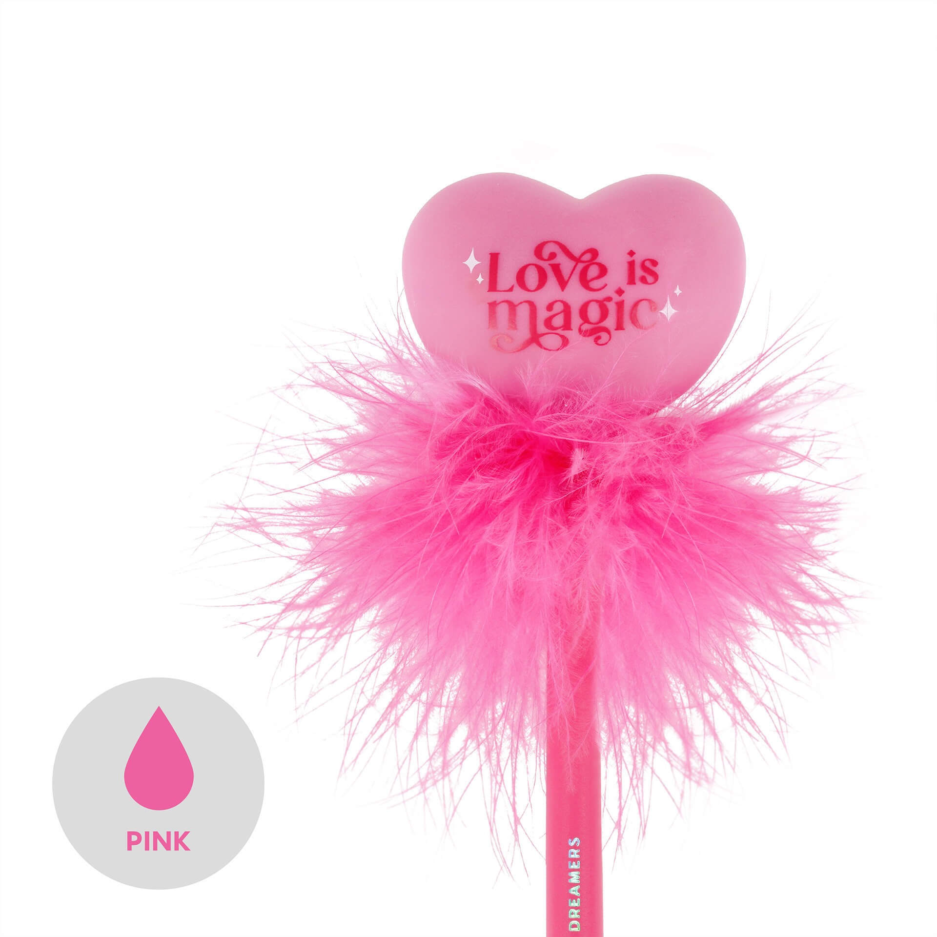 Leuchtender Kugelschreiber - Writing is Magic - Heart