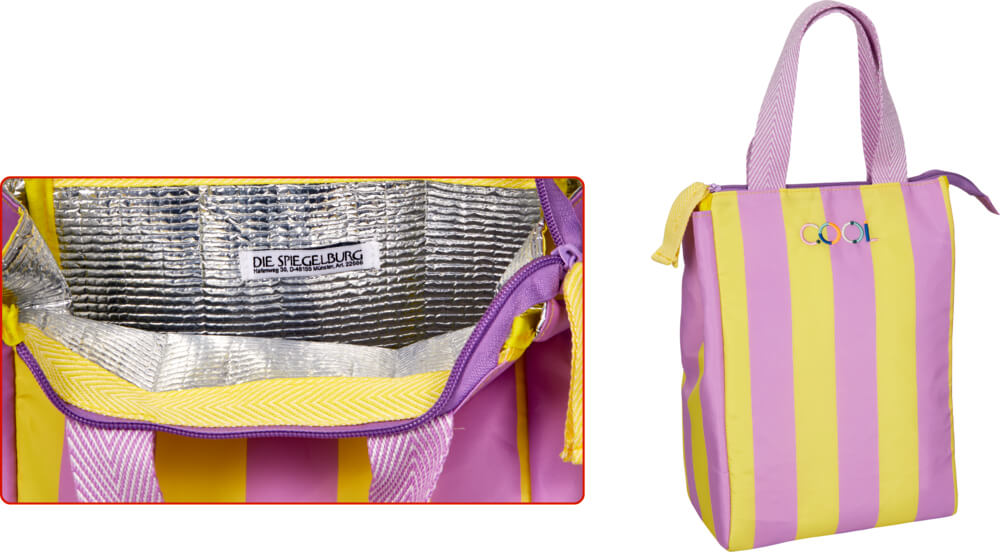 Lunchtasche, flieder & gelb - TO GO