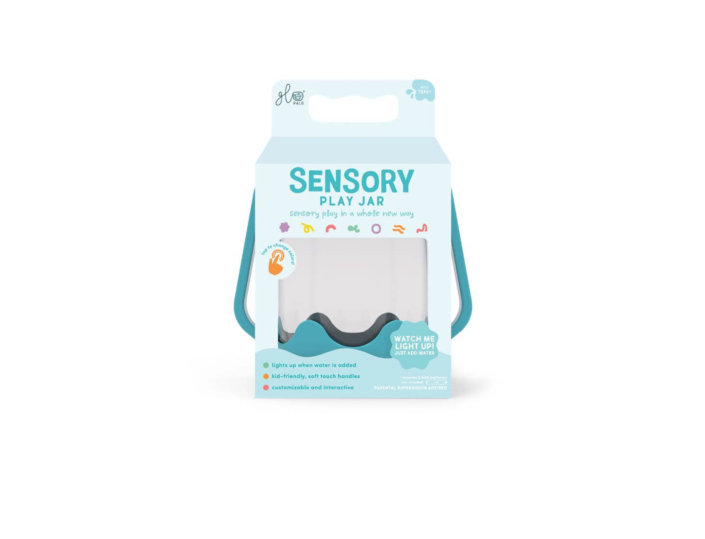 Glo Pals Sensory Jar Blau