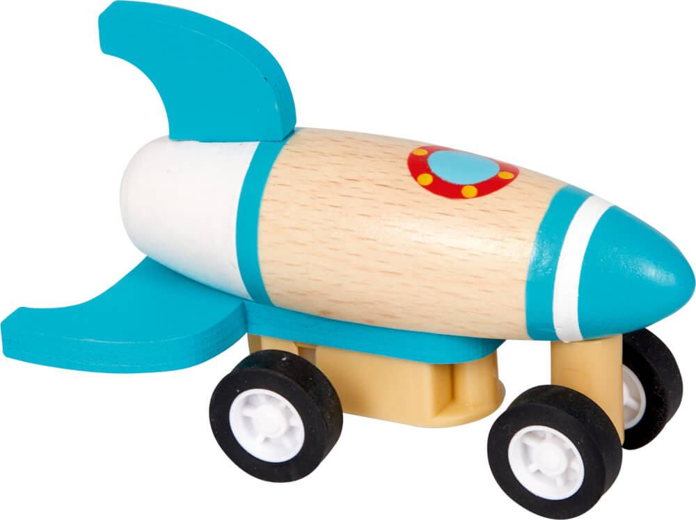 Rakete mit Rückziehmotor - Bunte Geschenke (einzeln) versch. Farben