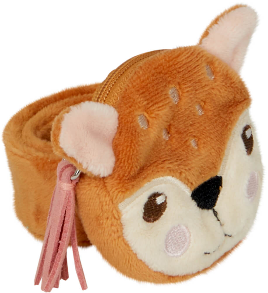 Schnapparmband mit Fach - Wintertiere im Weihnachtswald (einzeln)