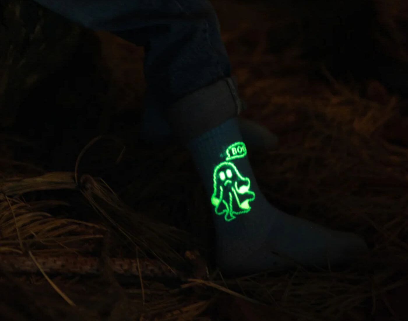 mdmd-socken-boo-2-1 Socken - BOO - GLOW IN THE DARK (Größe 27-32 / 5-7 Jahre)