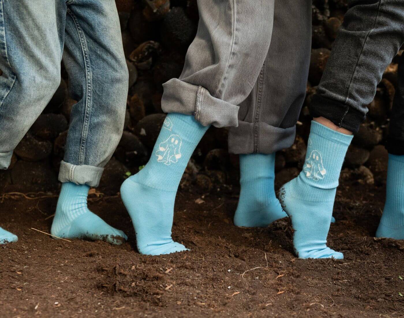 Socken - BOO - GLOW IN THE DARK (Größe 27-32 / 5-7 Jahre)