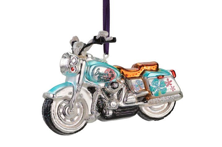 Hänger Motorrad, blau