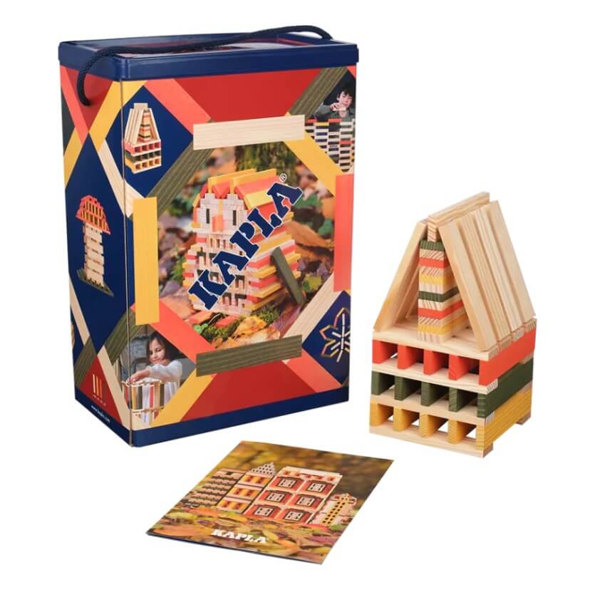 KAPLA - 200er Box - Herbst Edition - Orange, Gelb, Grün, Natur