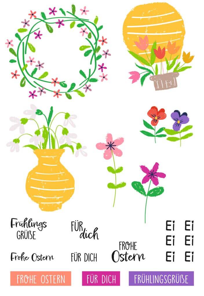 Deko-Tattoos für Eier & Kerzen
