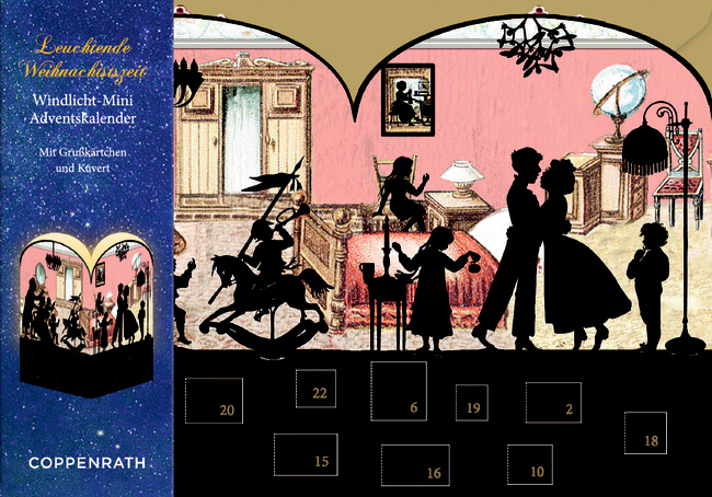 Nostalgische Scherenschnitte: Windlicht-Mini-Adventskalender (einzeln) (Barbara Behr)
