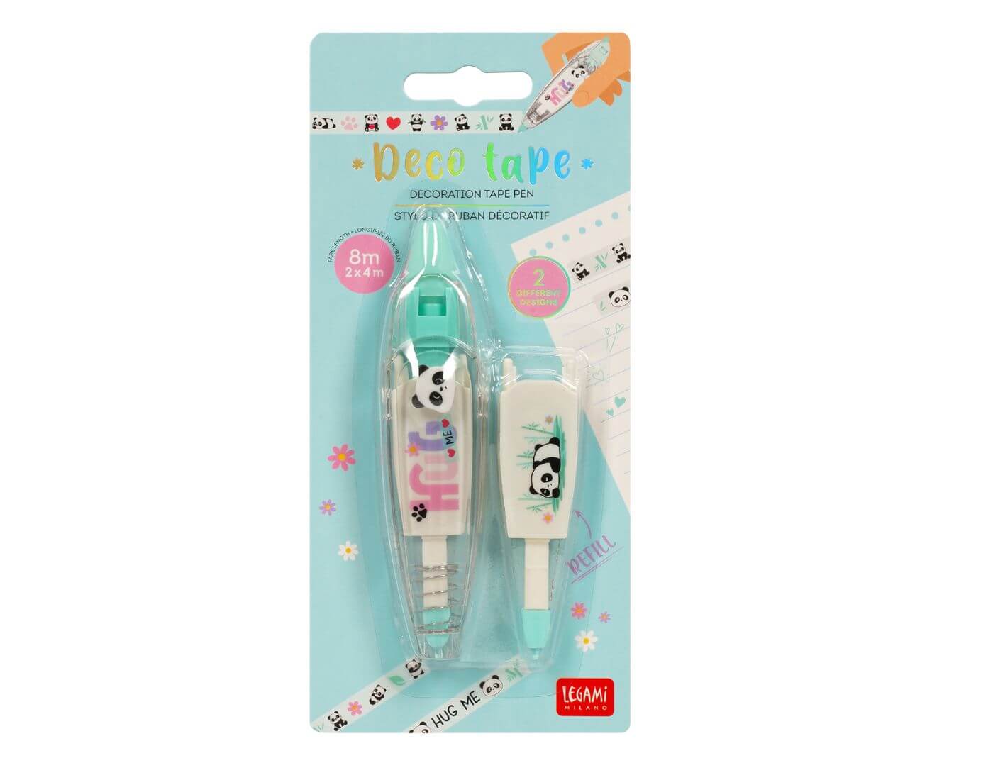 Stift mit Dekoband - Deco Tape Panda