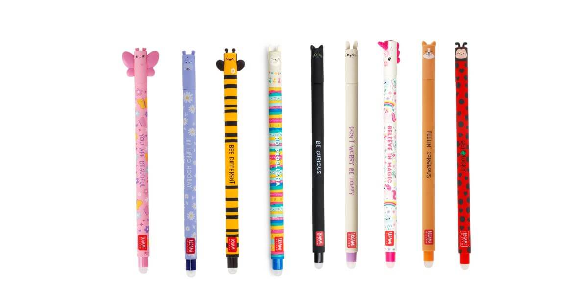 Legami Bundle - Set mit 9 löschbaren Gelstiften (inkl. Ladybug)