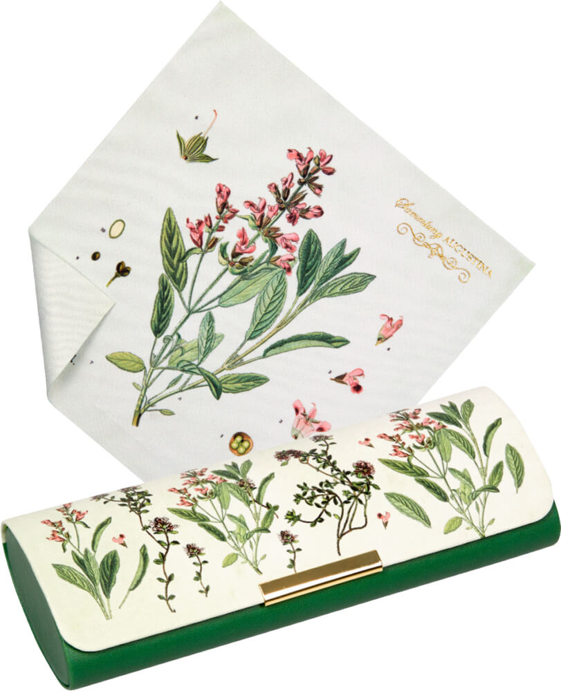 4029753220745-1 Brillenetui mit Putztuch Kräuter - Sammlung Augustina