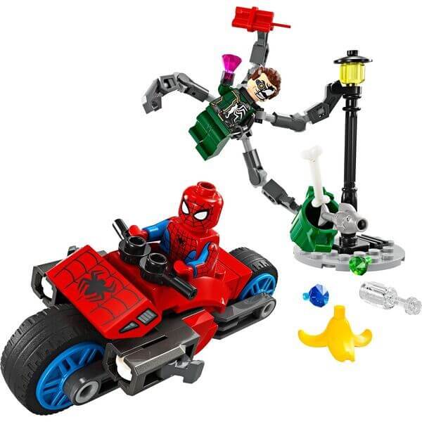 LEGO® Marvel Super 76275 Motorrad-Verfolgungsjagd: Spider-Man vs. Doc Ock