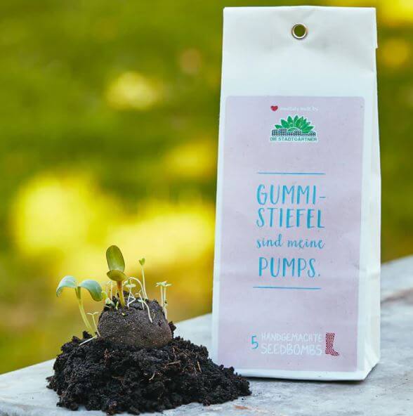 Seedbombs - 5er Papiertüte - Gummistiefel