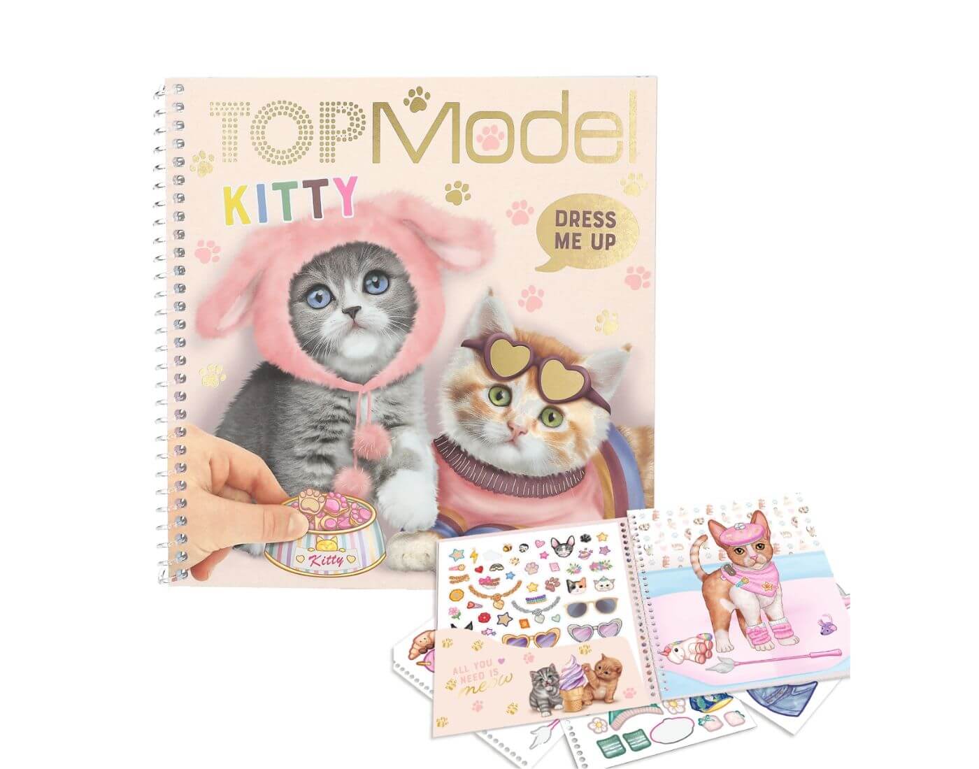 TOPModel Dress Me Up Stickerbuch KITTY