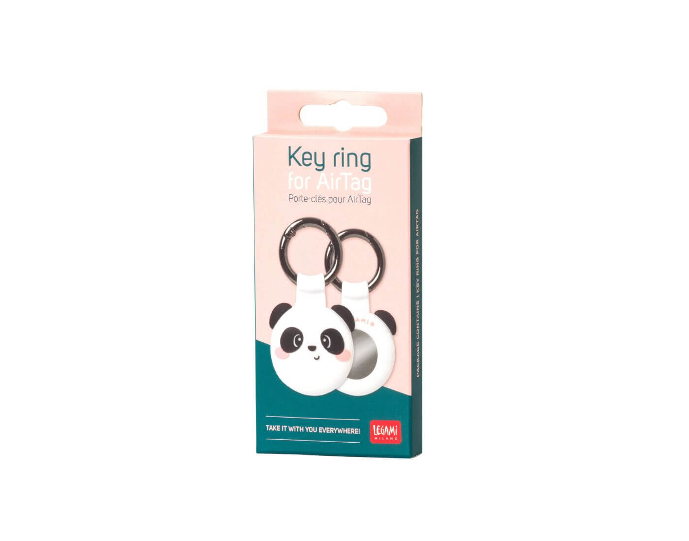 Schlüsselanhänger für AirTag Panda