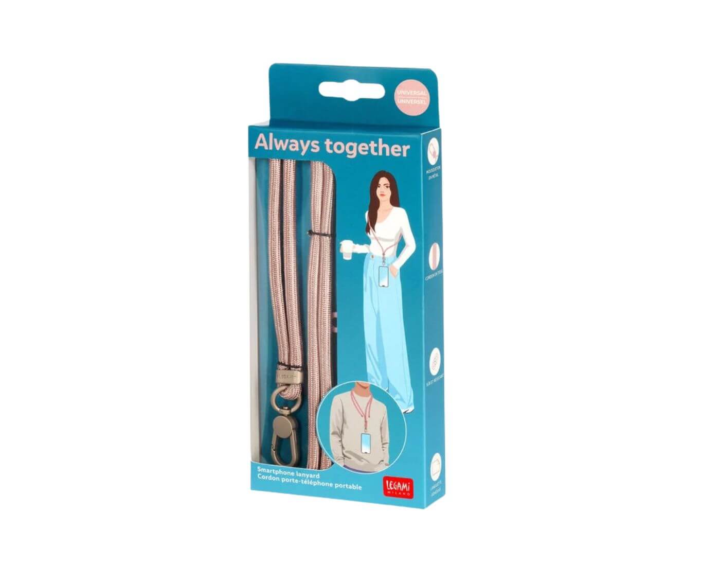 Handy-Trageschlaufe - Always Together - Rosegold